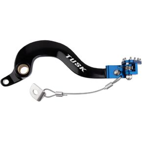 Tusk Aluminum Brake Pedal Blue Tip - Compatible with: Yamaha WR450F 2007-2009