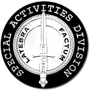 Round Special Activities Division Sticker (CIA SAD Agency Vinyl Decal for car Truck or Laptop (3 inch)