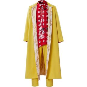 RocailleCos Back to the Future Dr. Emmett Brown Cosplay Costume Men's Doc Brown Outfits Suit Adult Halloween Outfit