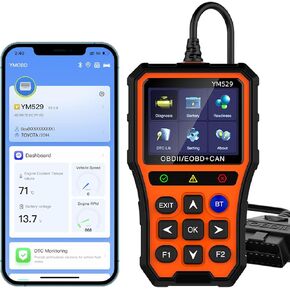 YM529 odb2 Scanner-car Code Reader with Bluetooth,Vehicle Code Reader-car Scanner ABS SRS Transmission Diagnostic Tool