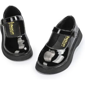 Oamico Toddler Girls Dress Shoes Little Girls Loafers School Uniform Mary Jane Flats for Girls Thick Non-Slip Sole Casual Shoe (Toddler/Little Kids)
