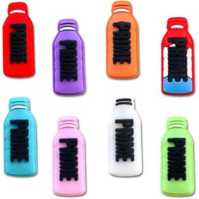 Tashrasia Bottle Shoe Charms for Clogs Sandals Bracelet Wristband Slippers Water Shoes, Sports Drink Shoe Decoration Charms for Adults Favor Gifts