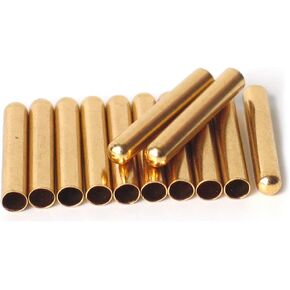 hoelace Tips Bullet Metal Copper Seamless Smooth ends Aglets Tips replacement Shoe Lace 40pcs