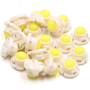 uxcell 20Pcs T4.7 White LED Instrument Panel Gauge Lamp Light Bulb for Car Interior