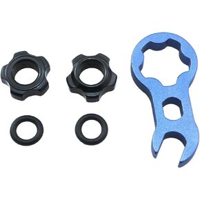 ZYAMY 5pcs Risk-Valve Nut for Mountain and Road Bike, Presta Valve Protection Covers Vacuum Tire Nozzle Lock Accessories