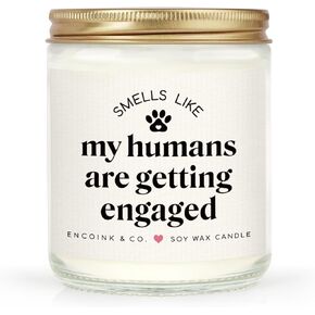 Engagement Gift for Dog Lovers, Lavender Scented Soy Wax Candle, Cool Engagement Gifts for Couples, Engagement Gifts for Dog-Loving Women, Bride to Be Gifts(7oz) in Kuwait