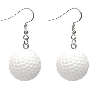 ROSTIVO Golf Ball Earrings for Women Cute Resin Dangle Earrings