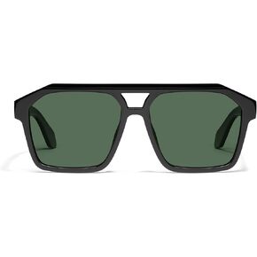 Quay - Mens Sunglasses, Aviator Lenses with UV Protection, Oversized Sunglasses (Soundcheck, Black)