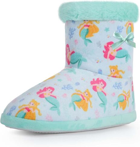 Girls Boot Slipper Plush Warm House Shoes Toddler Unicorn Printed House Slippers Kids Winter Boots for Indoor Outdoor in Kuwait
