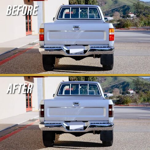 USR 89-95 Pickup Tail Lights - Stock Replacement Rear Tail Lamps Set (Left + Right) Compatible with 1989-1995 Toyota Pickup Truck 2WD 4WD (Red/Clear Lens, Plug and Play 6 Bulbs and Sockets Included) in Kuwait