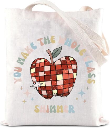 KUIYAI Teacher Appreciation Tote Bag Teacher Era Gift Teaching Gift Teacher Day Gift You Make The Whole Class Shimmer Handbag in Saudi Arabia