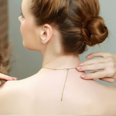 B. BRILLIANT Short Collar Choker CZ Station Chain Necklace for Women Sterling Silver Necklaces, 13 Inches plus 3 Inch Extender in Kuwait