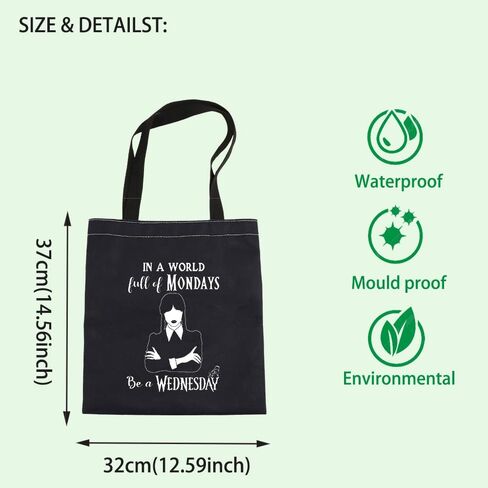 TV Show Merch Zipper Pouch Horror Movie Lover Gift TV Show Fans Gift TV Show Inspired Makeup Bag TV Show Fans Gift (Wed tote) in Kuwait