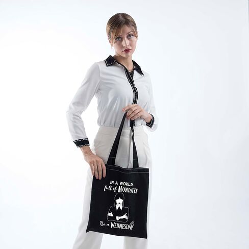 TV Show Merch Zipper Pouch Horror Movie Lover Gift TV Show Fans Gift TV Show Inspired Makeup Bag TV Show Fans Gift (Wed tote) in Kuwait
