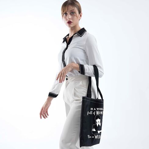 TV Show Merch Zipper Pouch Horror Movie Lover Gift TV Show Fans Gift TV Show Inspired Makeup Bag TV Show Fans Gift (Wed tote) in Kuwait