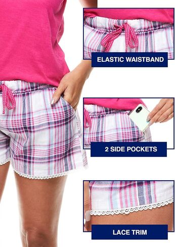 U.S. Polo Assn. Summer Pajamas for Women 2 Piece with T-Shirt and Shorts - Summer PJs for Women Set - Womens PJ Shorts Set in Saudi Arabia