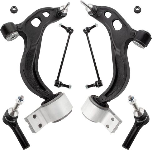 BOXI 6pcs Front Lower Control Arm Tie Rods Kit For Ford Flex Taurus 2010 2011 2012 / Lincoln MKS MKT 2010 2011 2012 - All Models (AWD and FWD) | MS401122 MS401121 K750388 K750389 ES800222 in Saudi Arabia