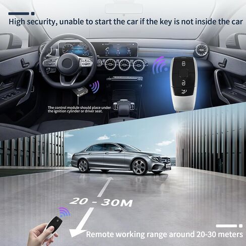 EASYGUARD Smart Key PKE keyless Entry System fit for 2014+ Benz FBS4 with Factory OEM Push Start Button & Comfort Access Plug Play Installation (ESW31202-N-PP-BE2) in Saudi Arabia