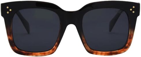 نظارة شمسية للنساء من I-SEA - Waverly (أسود إلى TORT/SMOKE POLARIZED) in Kuwait