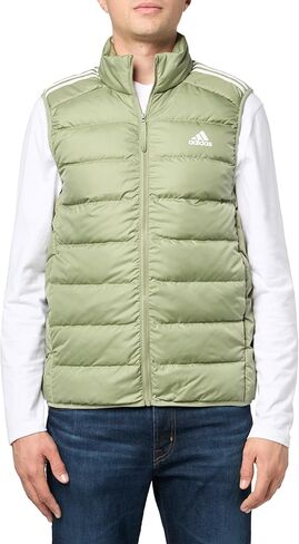 adidas Men's Essentials 3-Stripes Light Down Vest in Kuwait