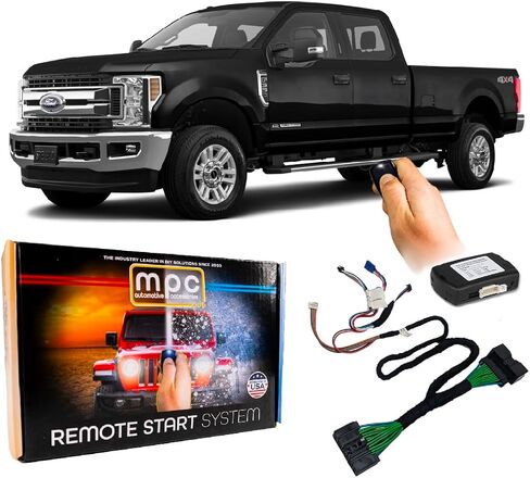 MPC Plug N Play Remote Start/Keyless Entry for 2017-2019 Ford F-350 Super Duty |Diesel| |Key to Start| - Uses Factory Key to Activate in Kuwait
