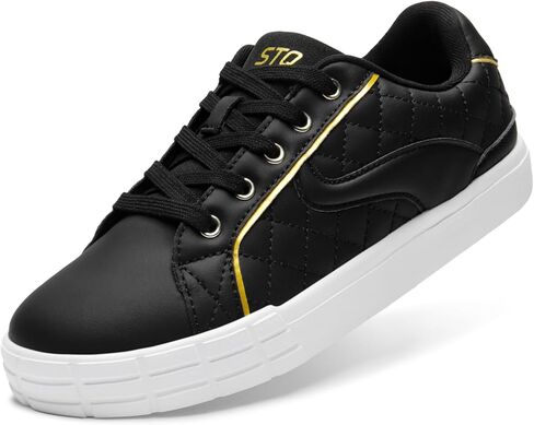 أحذية رياضية نسائية أنيقة برباط من STQ، أحذية كاجوال مريحة وخفيفة الوزن ومبطنة للتنس in Kuwait