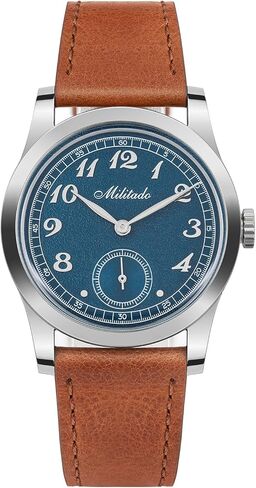 TACTICAL FROG Militado ML01 Watches for Men Analog VD78 Quartz 36mm Leather Watch Business Work Sport Casual Dress Men's Watches for Men,100m Waterproof in Saudi Arabia