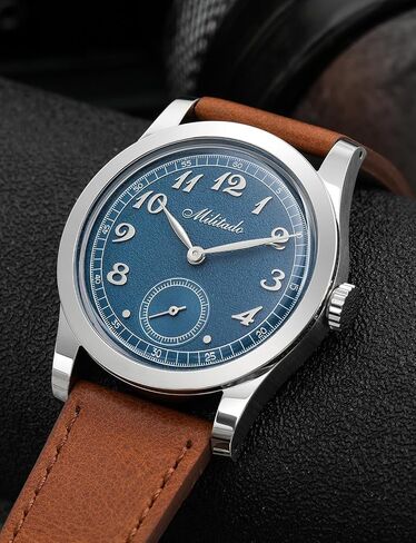 TACTICAL FROG Militado ML01 Watches for Men Analog VD78 Quartz 36mm Leather Watch Business Work Sport Casual Dress Men's Watches for Men,100m Waterproof in Saudi Arabia