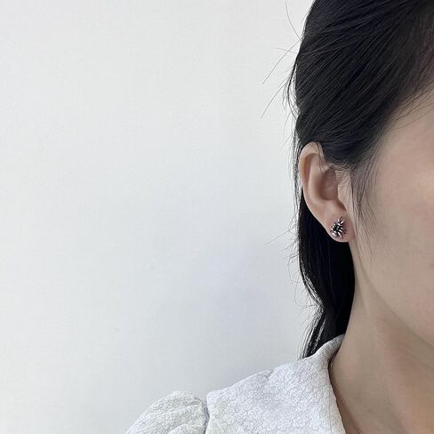 أقراط كاكيكاكي الفريدة من نوعها من الفضة الإسترلينية عيار 925 على شكل نملة واقعية للنساء والرجال in Kuwait