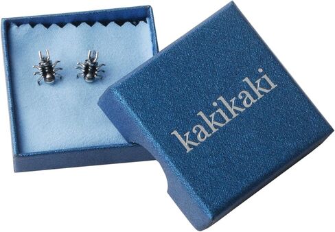 أقراط كاكيكاكي الفريدة من نوعها من الفضة الإسترلينية عيار 925 على شكل نملة واقعية للنساء والرجال in Kuwait