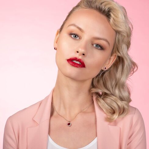 Namana Halo Stud Earrings with White or Coloured CZ. Available with Blue, Green, Red, Light Blue or Clear Stones in Silver, Gold and Rose Gold in Kuwait