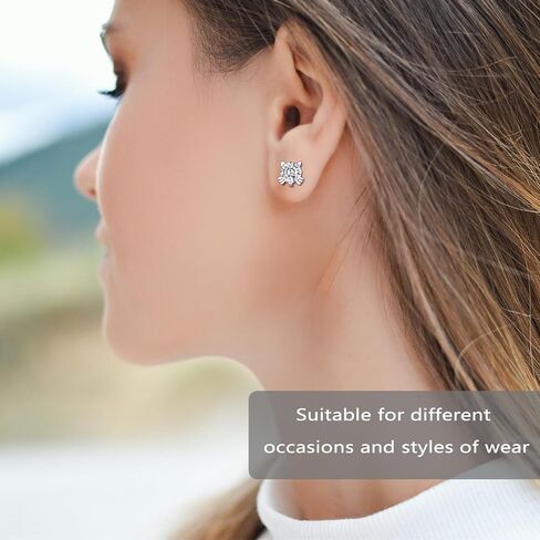 925 Sterling Silver imitation Diamond Crystal Inlaid Cat Stud Earrings in Saudi Arabia