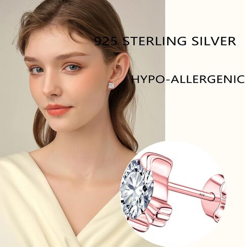 925 Sterling Silver imitation Diamond Crystal Inlaid Cat Stud Earrings in Saudi Arabia