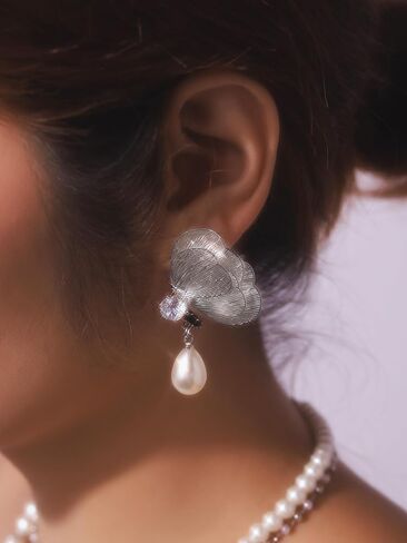Elegant Dainty Statement Chunky Flower CZ Stud Earrings for Women, Floral Jewelry Accessories Romantic Cool Gifts for Women in Saudi Arabia