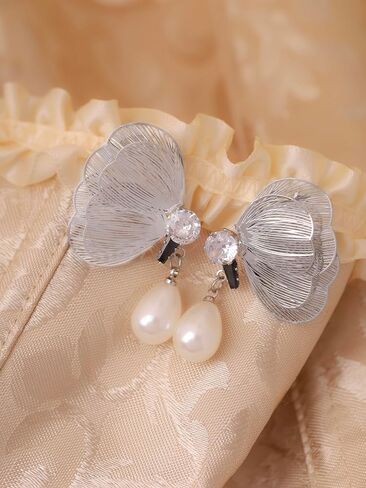 Elegant Dainty Statement Chunky Flower CZ Stud Earrings for Women, Floral Jewelry Accessories Romantic Cool Gifts for Women in Saudi Arabia