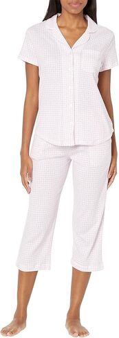 Karen Neuburger Women's Petite Berry Kiss Short Sleeve Girlfriend Capris Pj in Saudi Arabia