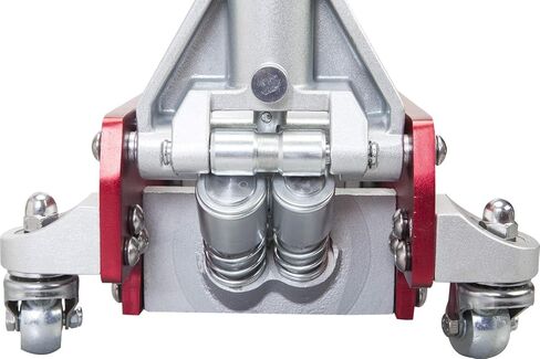 رافعة أرضية سباق تورين هيدروليكية منخفضة الحجم من الألومنيوم والفولاذ مع مضخة رفع سريعة بمكبس مزدوج، سعة 1.5 طن (3000 رطل)، أحمر in Kuwait