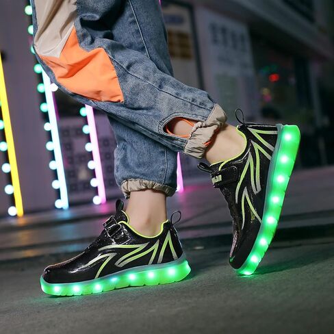 BFOEL Spider Light up Shoes for Boys Girls Walking Sneaker with USB Charging Birthday Thanksgiving Christmas Day Best Gift in Kuwait