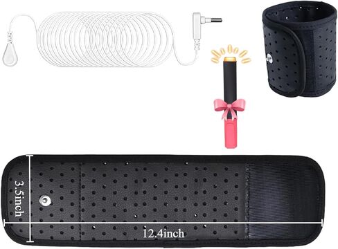 حزام معصم مؤرض، سوار معصم مؤرض مع سلك أرضي بطول 15 قدمًا، حزام أرضي للتوصيل بالأرض، شريط علاج مؤرض لتحسين النوم وتقليل الالتهاب in Kuwait