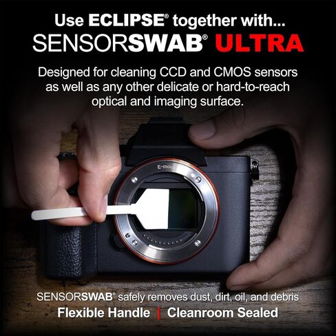 Eclipse Optic Cleaner for Sensors and Lenses - Digital Sensor Cleaner Solution - Camera Cleaning Fluid for Lenses, Sensors, Cameras, Binoculars, and Other Optical Products - Dropper Tip (15ml) - 0.5oz in Saudi Arabia