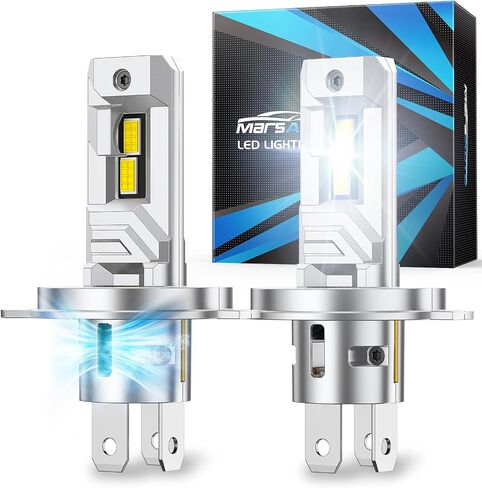 Marsauto H13/9008 Fog Light Bulbs, Brighter 34000LM 800% Light Bulbs with Turbo Fan,5 Mins Quick Installation, IP67 Waterproof Bulbs, Pack of 2 in Saudi Arabia