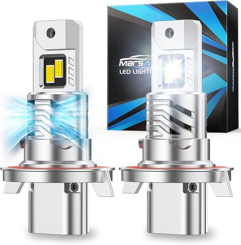 Marsauto H13/9008 Fog Light Bulbs, Brighter 34000LM 800% Light Bulbs with Turbo Fan,5 Mins Quick Installation, IP67 Waterproof Bulbs, Pack of 2 in Saudi Arabia