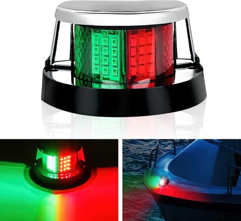 Nilight Marine Boat Stern Light 24 Inch White Fold Down Anchor Light 12V 24V Waterproof 360° Lighting Boat Navigation Light for Fishing Boat Sailboat Yacht Pontoon Speedboat Dinghy in Saudi Arabia