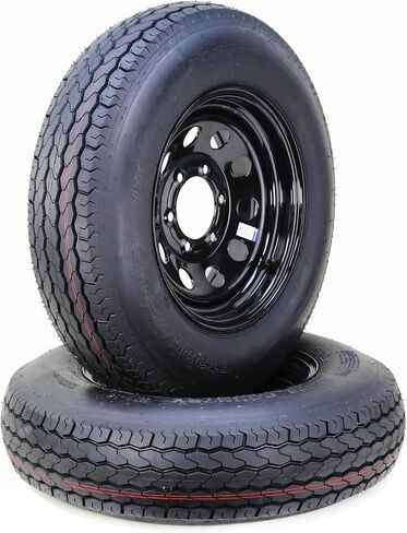 Free Country Trailer Tire Wheel Assembly ST205/75D15 6-Ply C 101L 5 Lug on 4.5" PCD Mod Wheel, SET 2 in Saudi Arabia