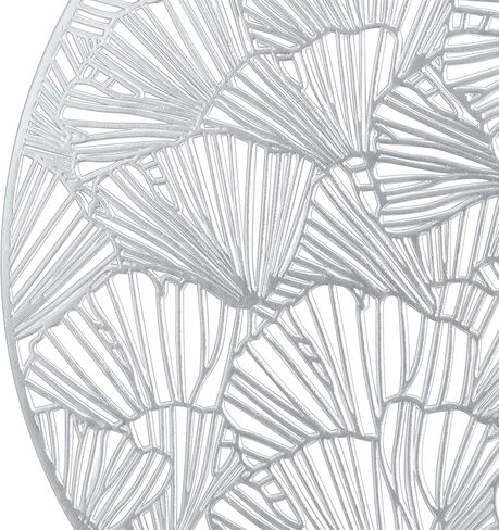 Home Details 4 Pack Round Shell Laser Cut Placemat, Kitchen, Dinning Room, Place Setting, Décor, Gold in Kuwait