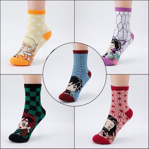 جوارب G-Ahora Cartoon Kitty Sock Kawaii Kitty Characters جوارب كاحل قطنية كاجوال 5 أزواج/مجموعة in Kuwait
