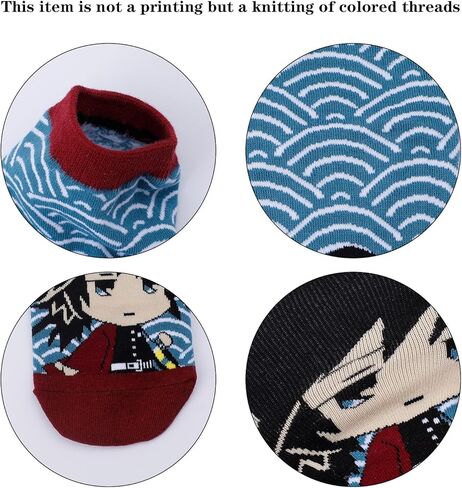 جوارب G-Ahora Cartoon Kitty Sock Kawaii Kitty Characters جوارب كاحل قطنية كاجوال 5 أزواج/مجموعة in Kuwait