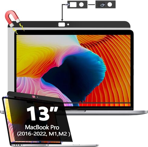 واقي شاشة للخصوصية لجهاز MacBook Pro مقاس 14 بوصة (2021-2023، M1، M2)، فلتر شاشة للخصوصية قابل للإزالة لجهاز MacBook Pro الجديد مقاس 14.2 بوصة M1 Pro / M1 Max (A2442/A2779)، مضاد للتجسس/مضاد للضوء الأزرق in Kuwait