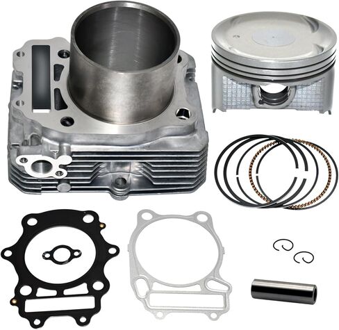 Tupo 82mm اسطوانة المكبس الدائري طوقا الجزء العلوي إعادة بناء عدة متوافقة مع سوزوكي Eiger 400 Eiger400 2002-2007 / سوزوكي King Quad 400 KingQuad400 2008-2018 in Kuwait