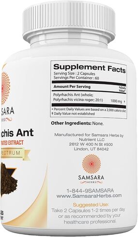 Polyrhachis Black Ant Extract Powder - 20:1 Concentrated Extract (8oz/227g) in Saudi Arabia